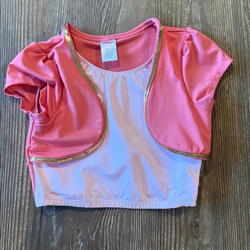 Gymboree 5/6 Halloween pink /peach Genie Princess Costume & hat